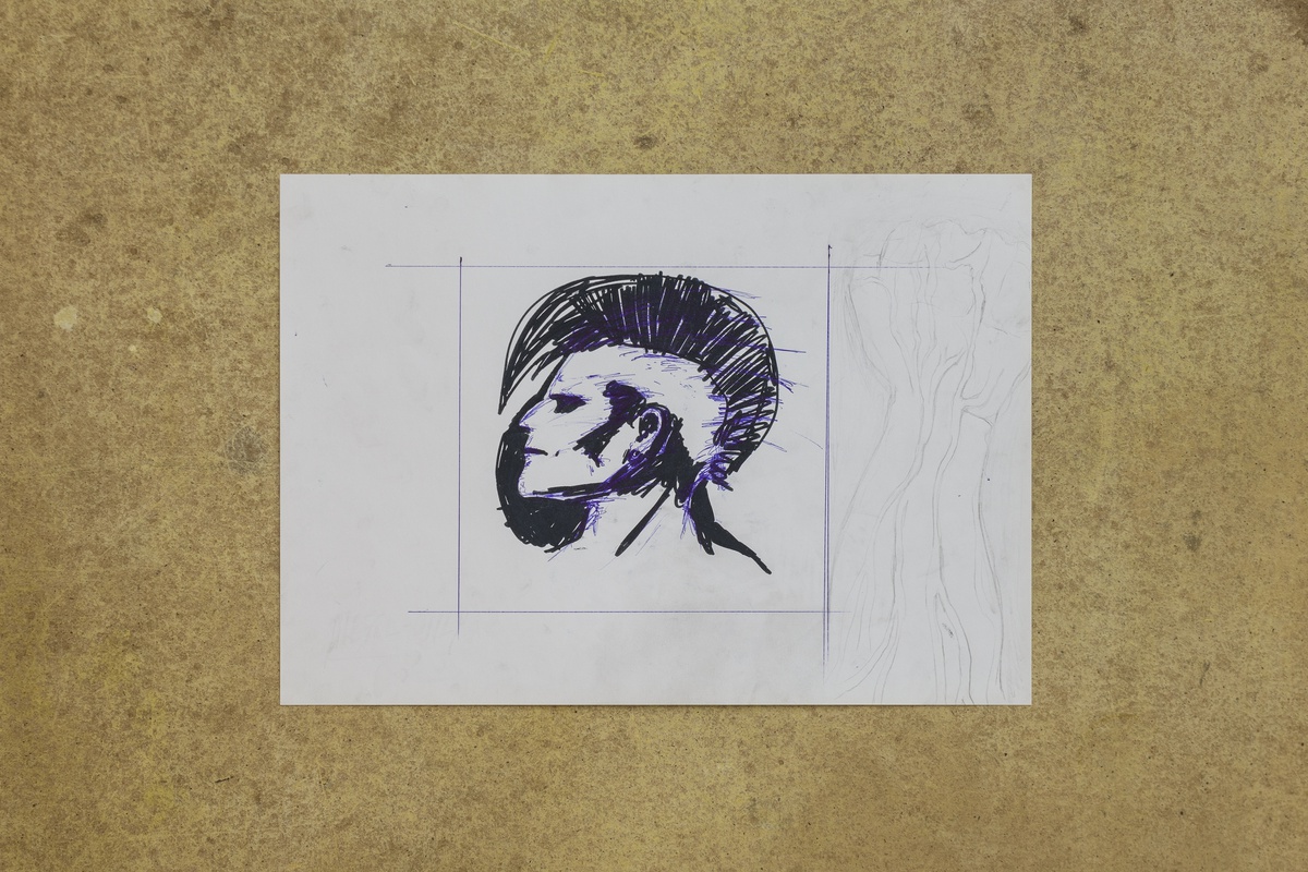 Philipp Simon, Icon, 2023pencil, ball pen and marker on paper29,7 x 42 cm