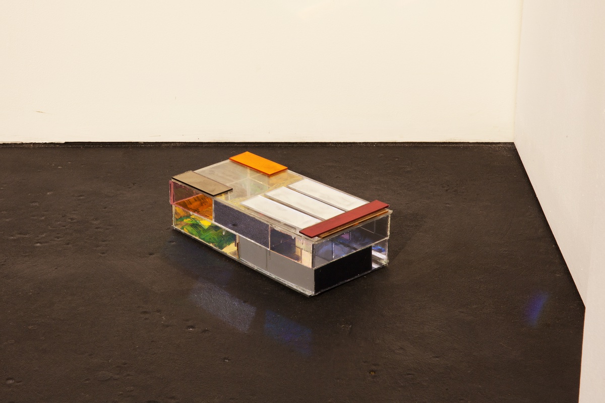 Cytter/Roebas, Just One Bite, 2019plexiglass, glue, ink &amp; mouse trap30.5 x 15 x 9 cm